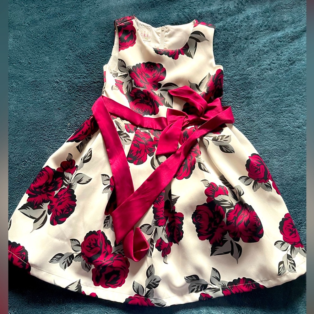 Girls litter flower dress